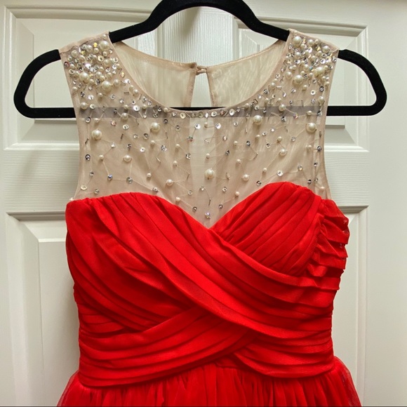 Juniors’ Sleeveless Fit & Flare Dress - Picture 2 of 4